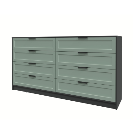 Kомод Тренд КТ-К197 (Антрацит ЛДСП/ Мята ЛМДФ) Ш1965 В1020 Г451 Kомод Тренд КТ-К197 (Антрацит ЛДСП/ Мята ЛМДФ) Ш1965 В1020 Г451